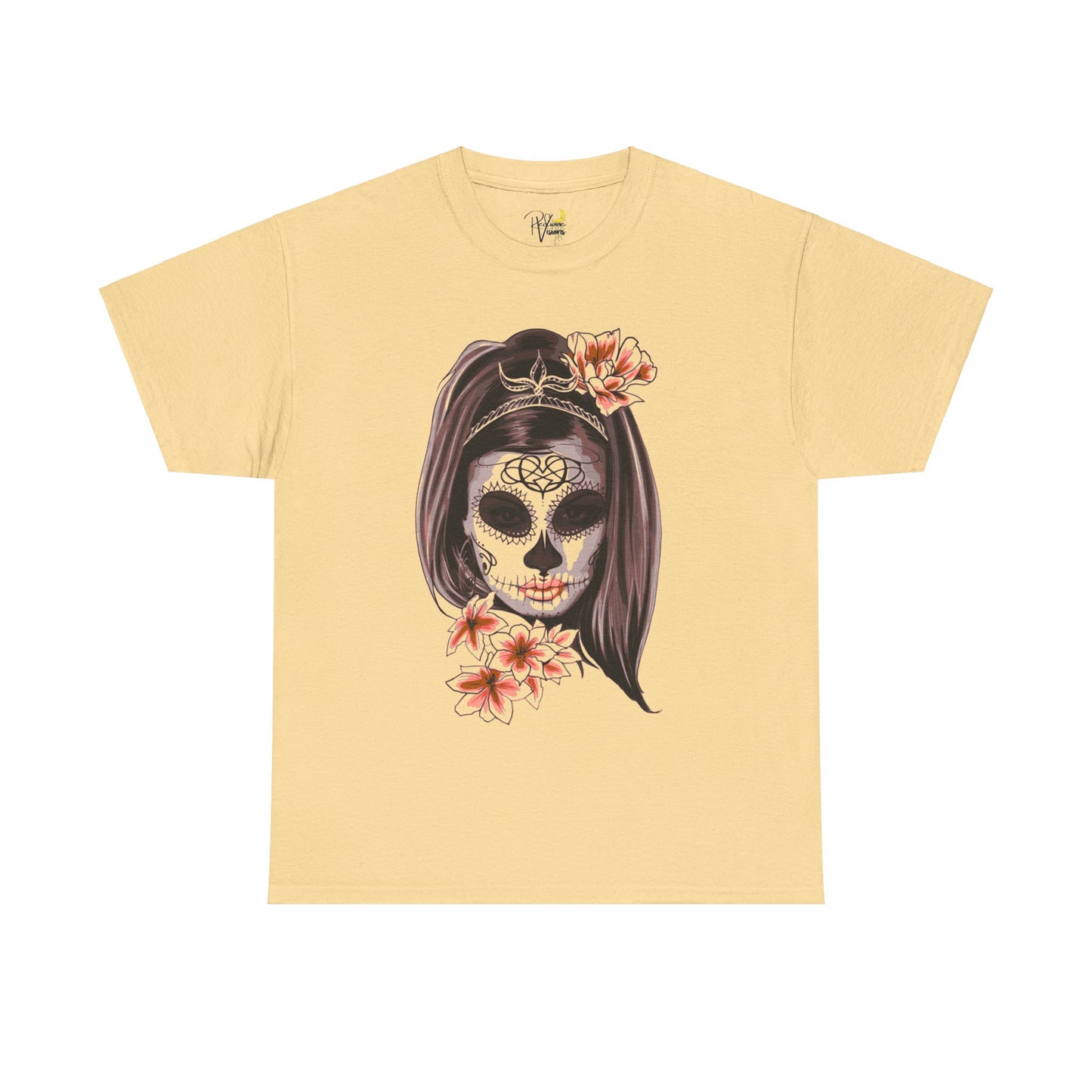 Spooky. Makeup. Skull Tshirt