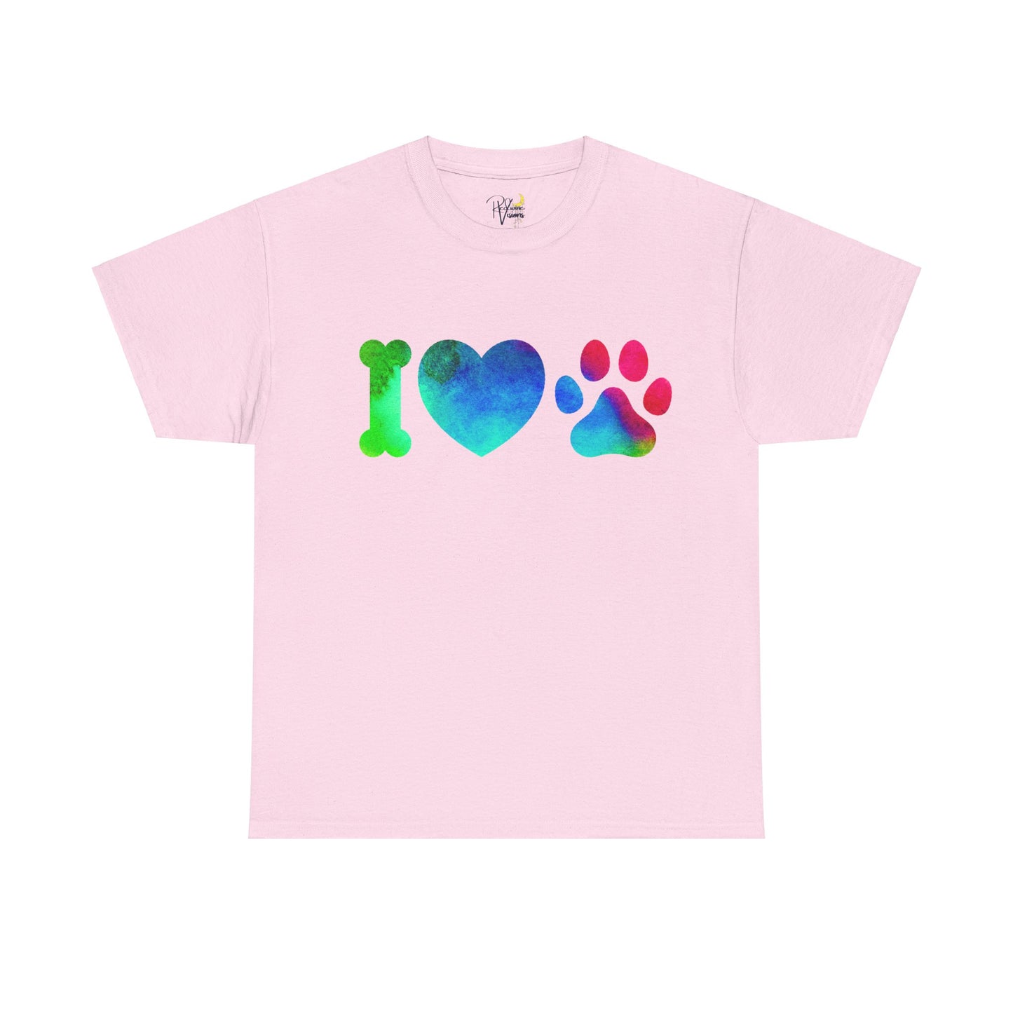 Paw Print Unisex Tee - I Love Dogs Shirt