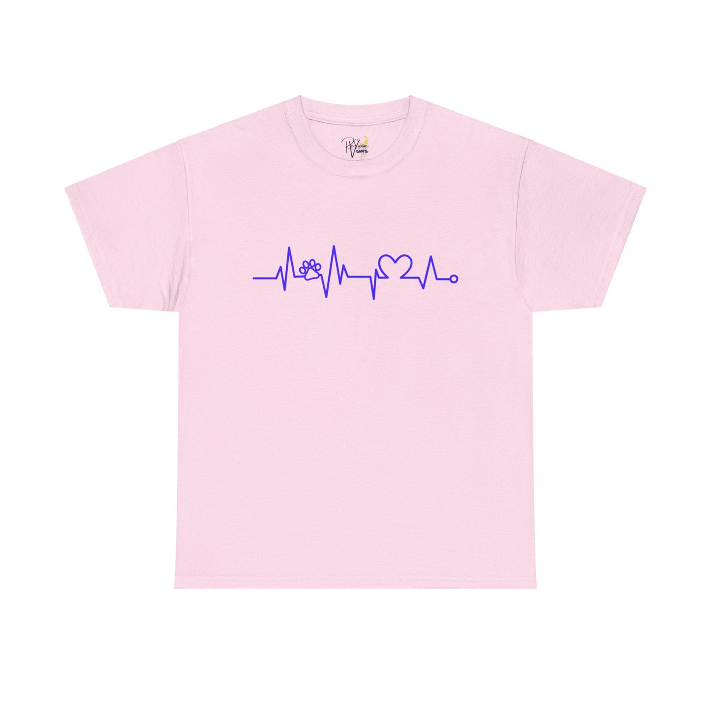 Dog paw. Heartrate Tshirt