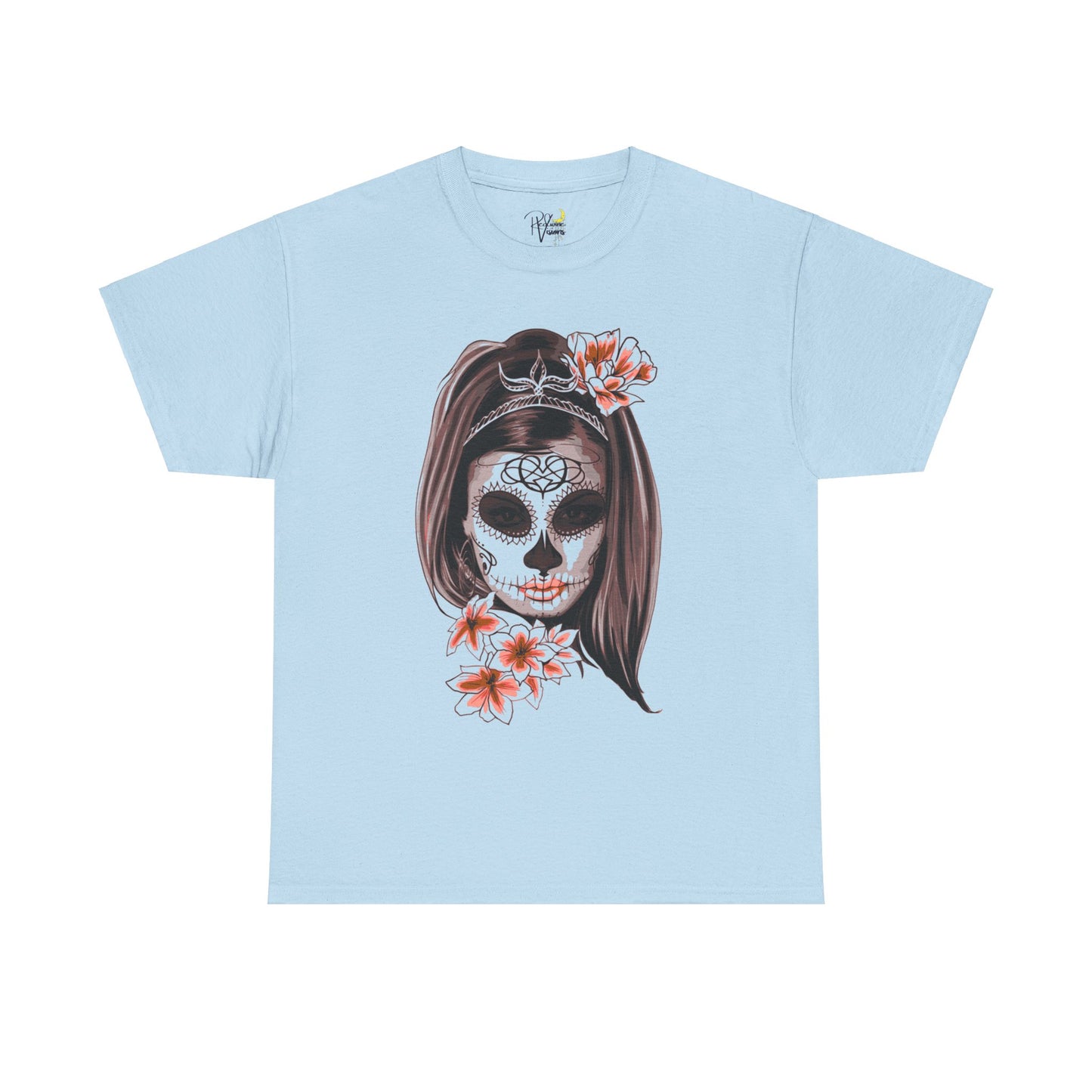 Spooky. Makeup. Skull Tshirt