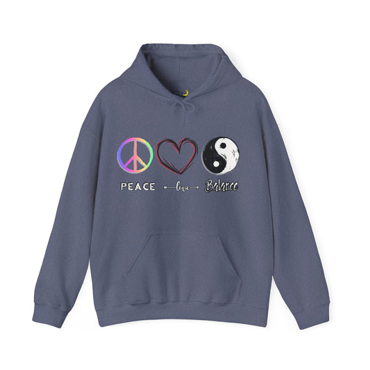 Peace. Love. Balance Hoodie pullover