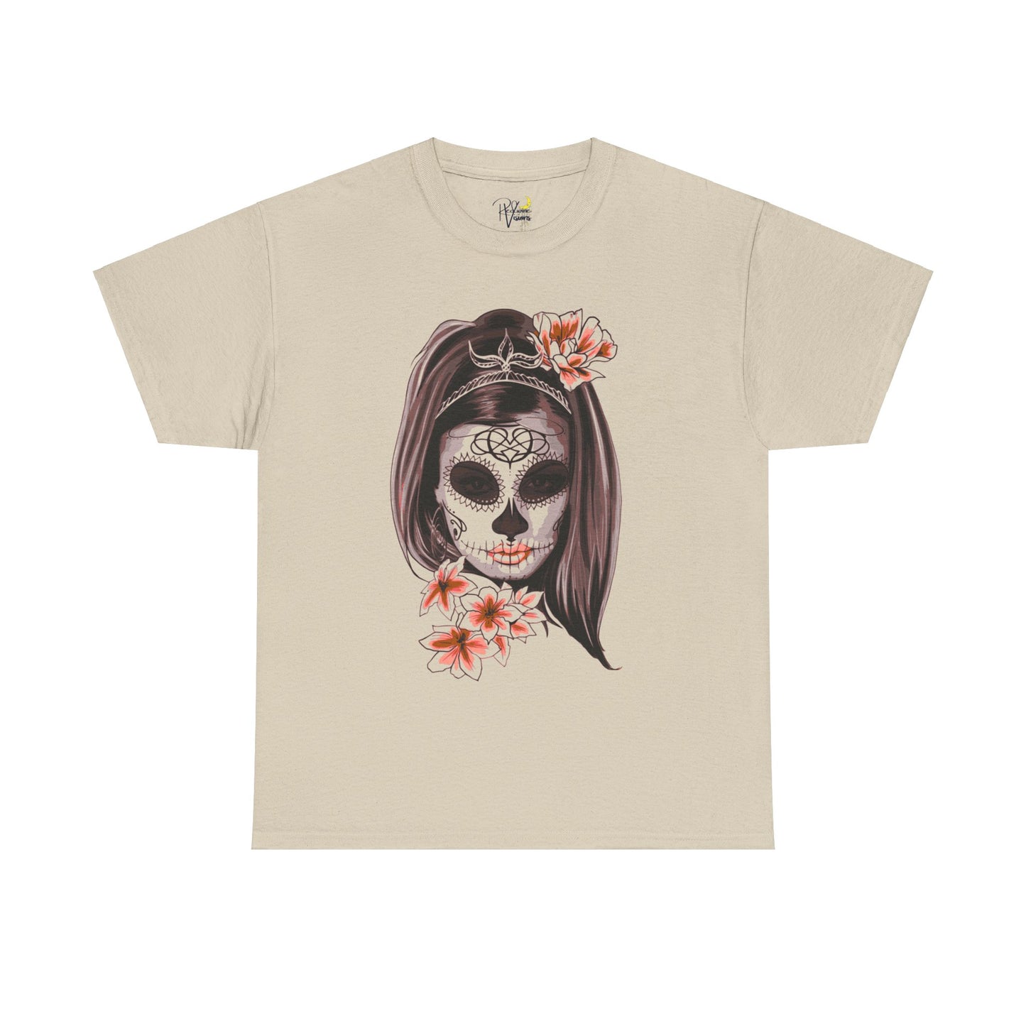 Spooky. Makeup. Skull Tshirt