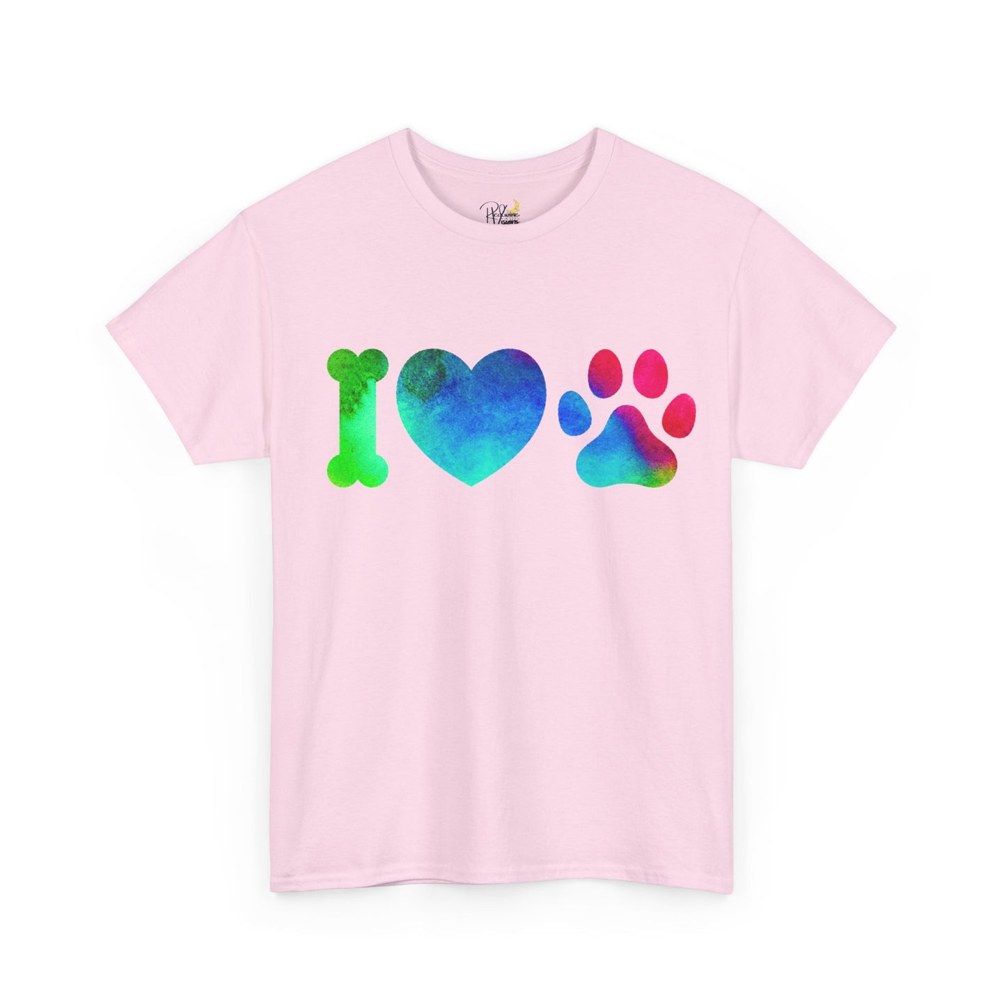 Paw Print Unisex Tee - I Love Dogs Shirt