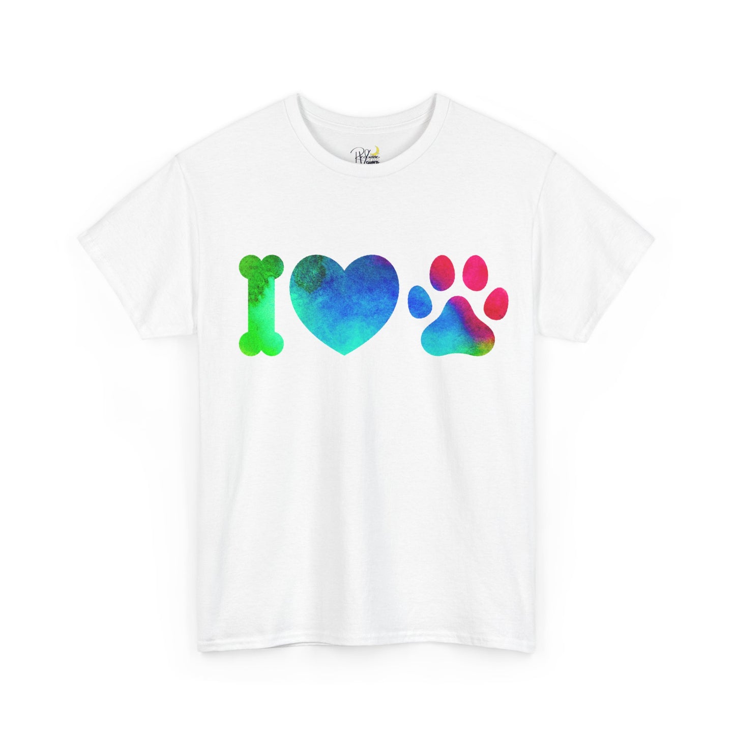 Paw Print Unisex Tee - I Love Dogs Shirt