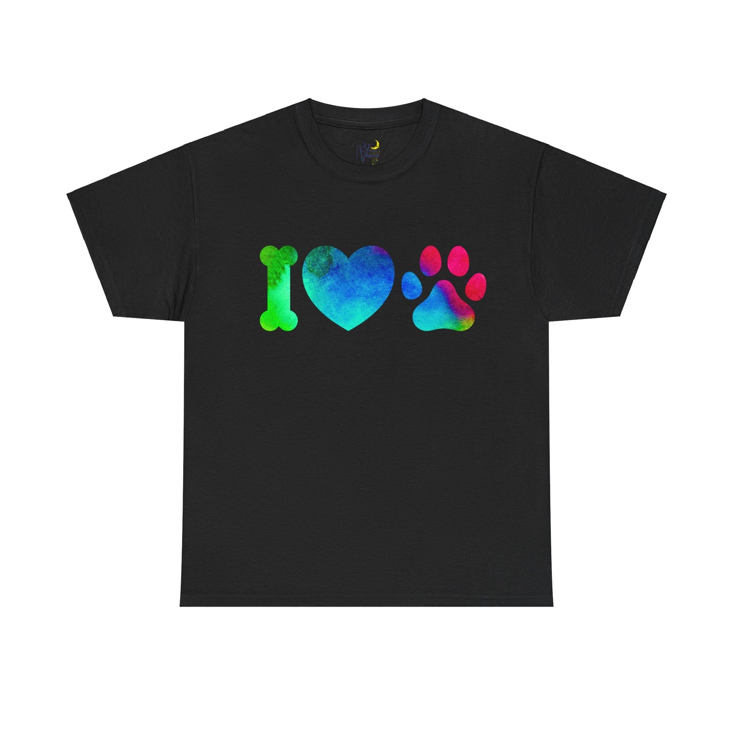 Paw Print Unisex Tee - I Love Dogs Shirt