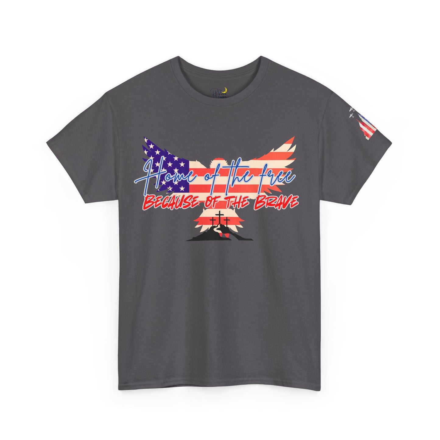 Patriotic T-Shirt - Home of the Free Because of the Brave