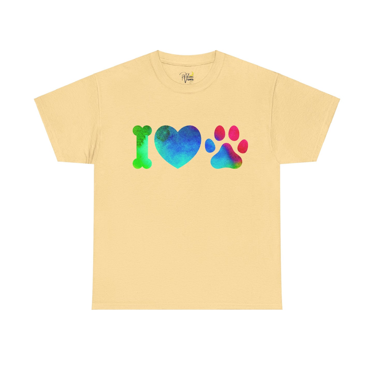 Paw Print Unisex Tee - I Love Dogs Shirt