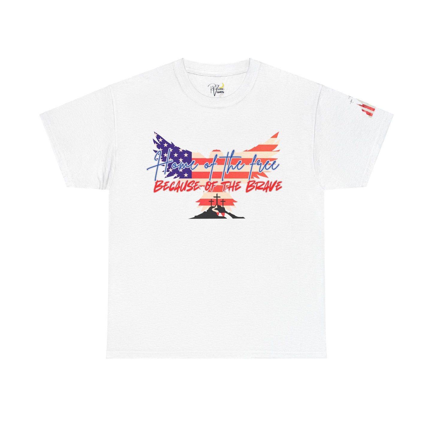 Patriotic T-Shirt - Home of the Free Because of the Brave