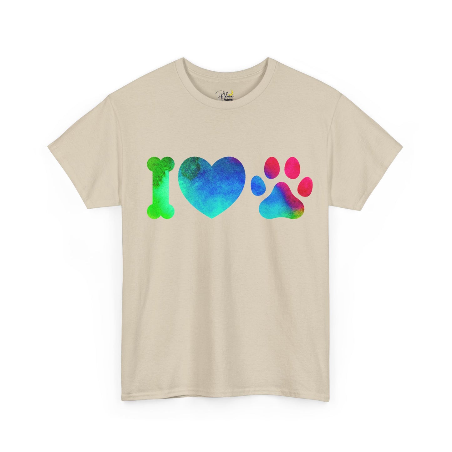 Paw Print Unisex Tee - I Love Dogs Shirt