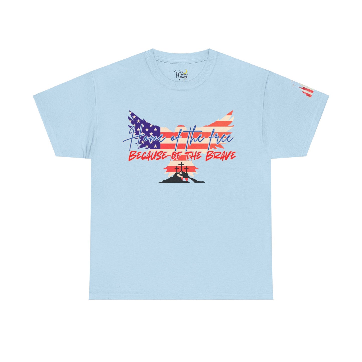 Patriotic T-Shirt - Home of the Free Because of the Brave