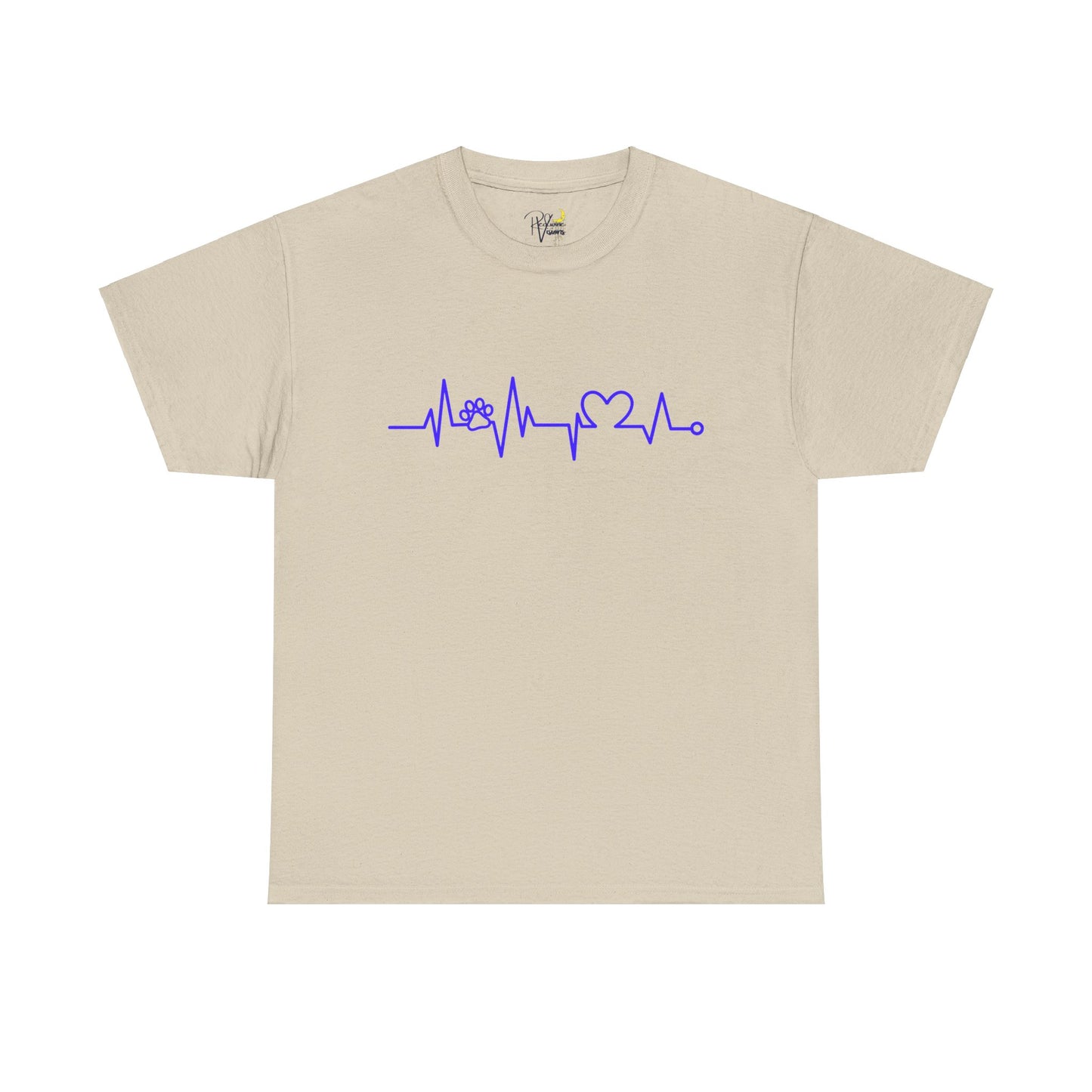 Dog paw. Heartrate Tshirt