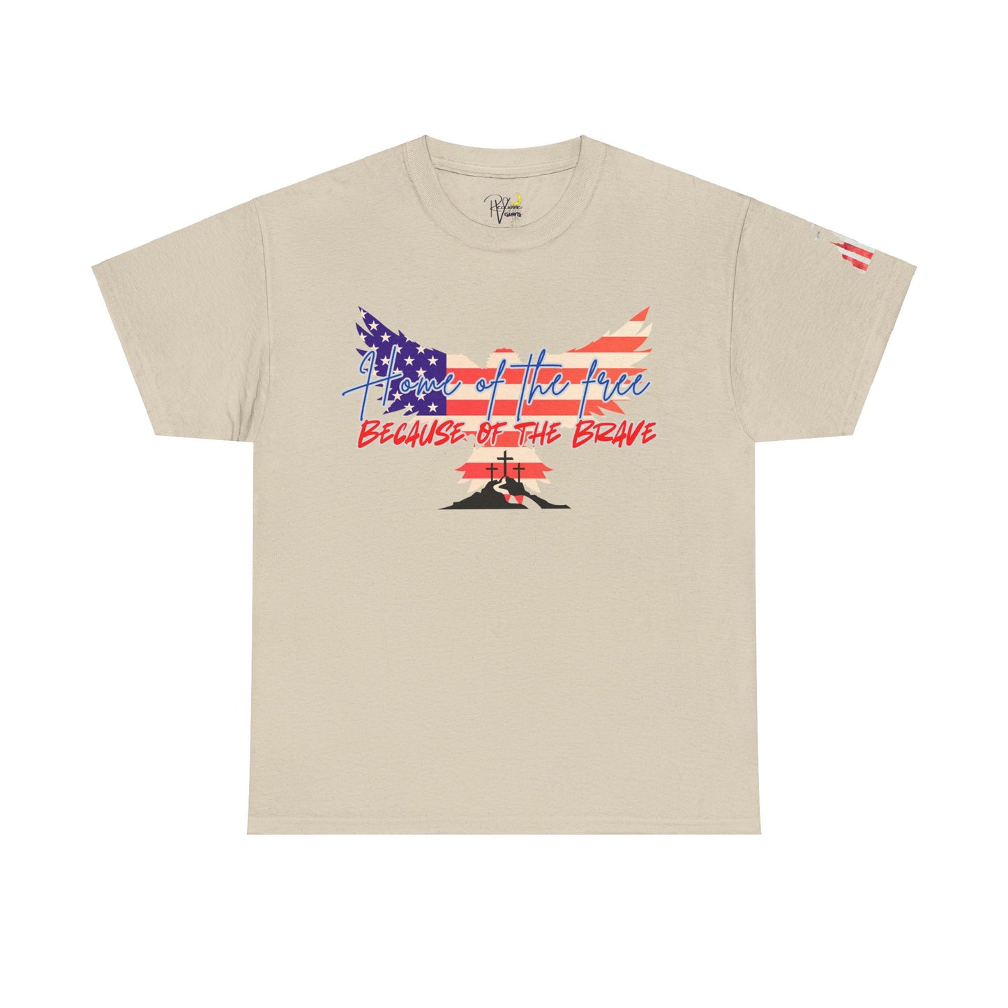 Patriotic T-Shirt - Home of the Free Because of the Brave