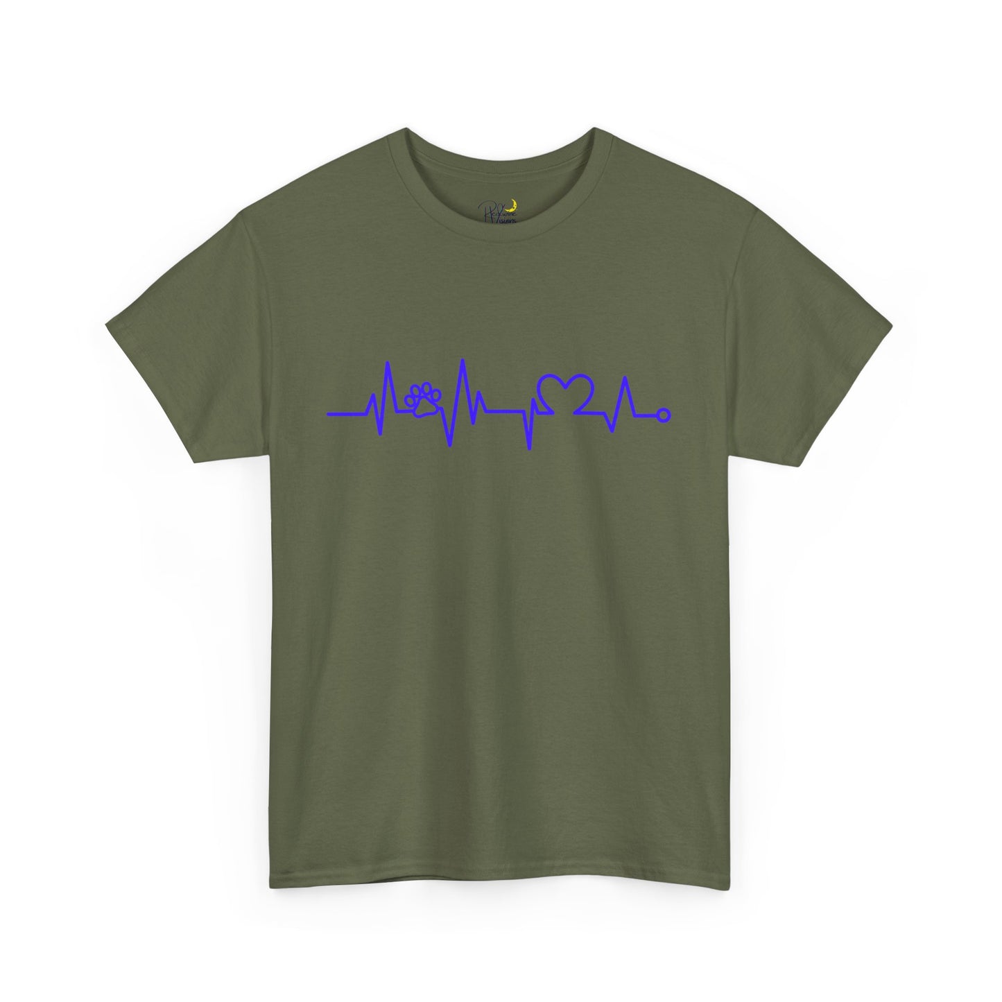 Dog paw. Heartrate Tshirt