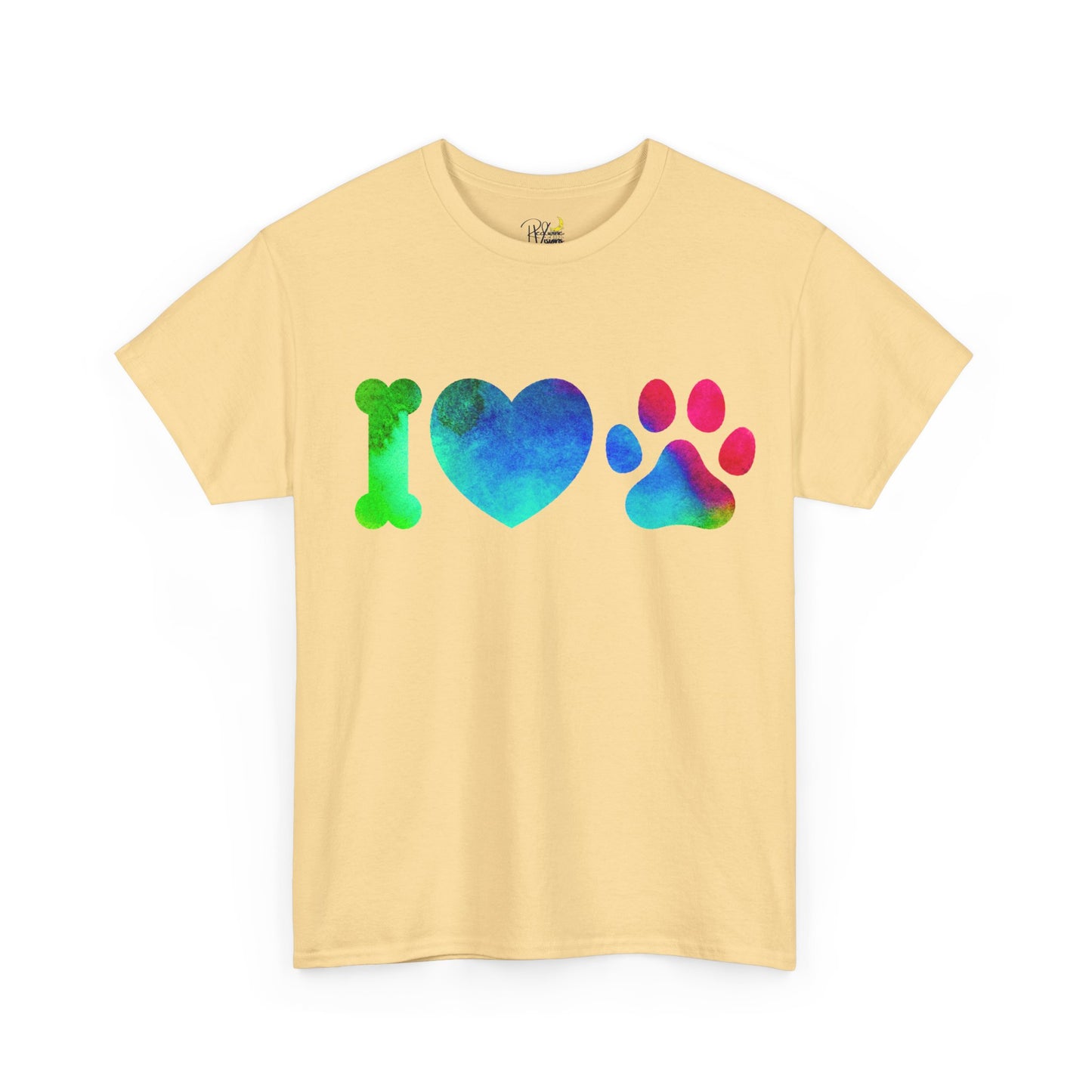 Paw Print Unisex Tee - I Love Dogs Shirt