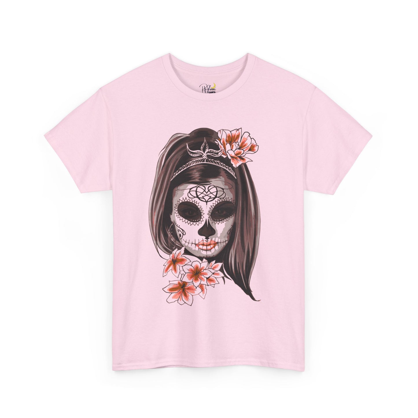 Spooky. Makeup. Skull Tshirt