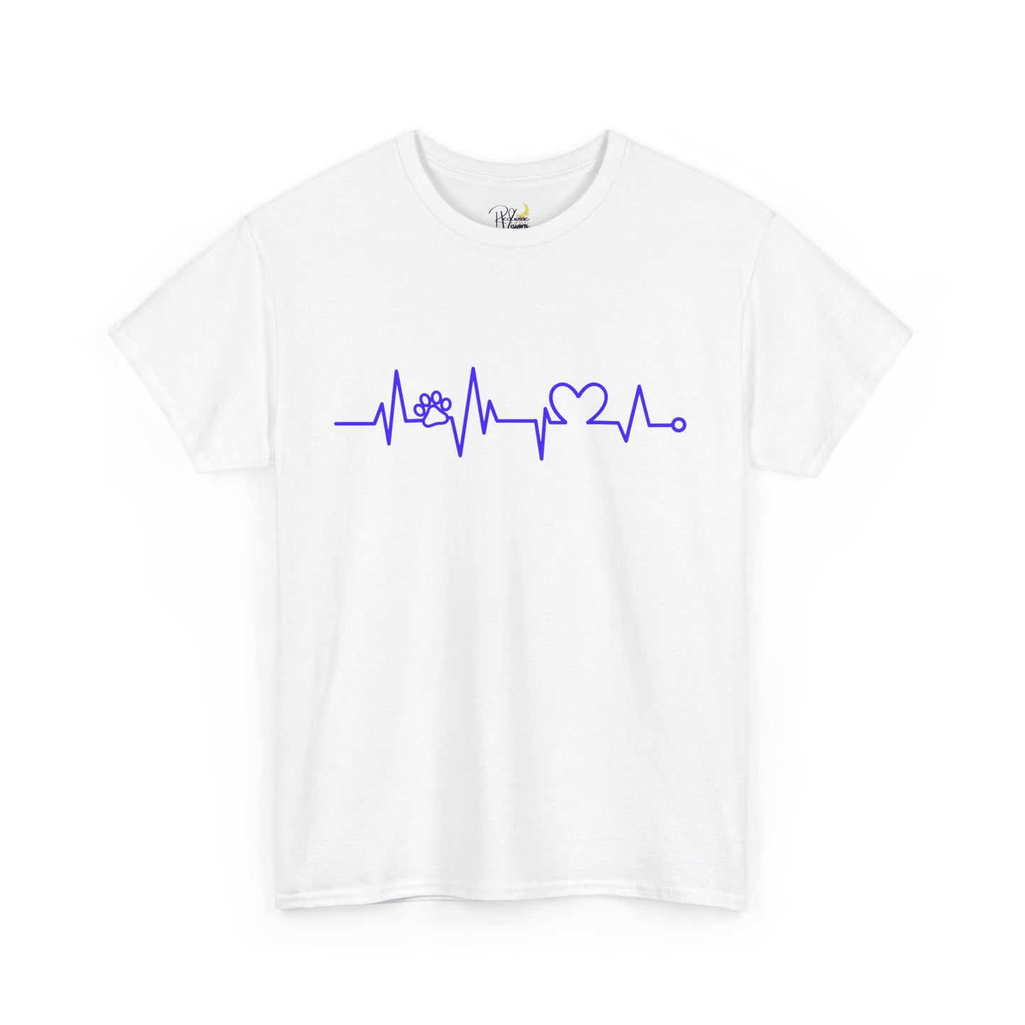 Dog paw. Heartrate Tshirt