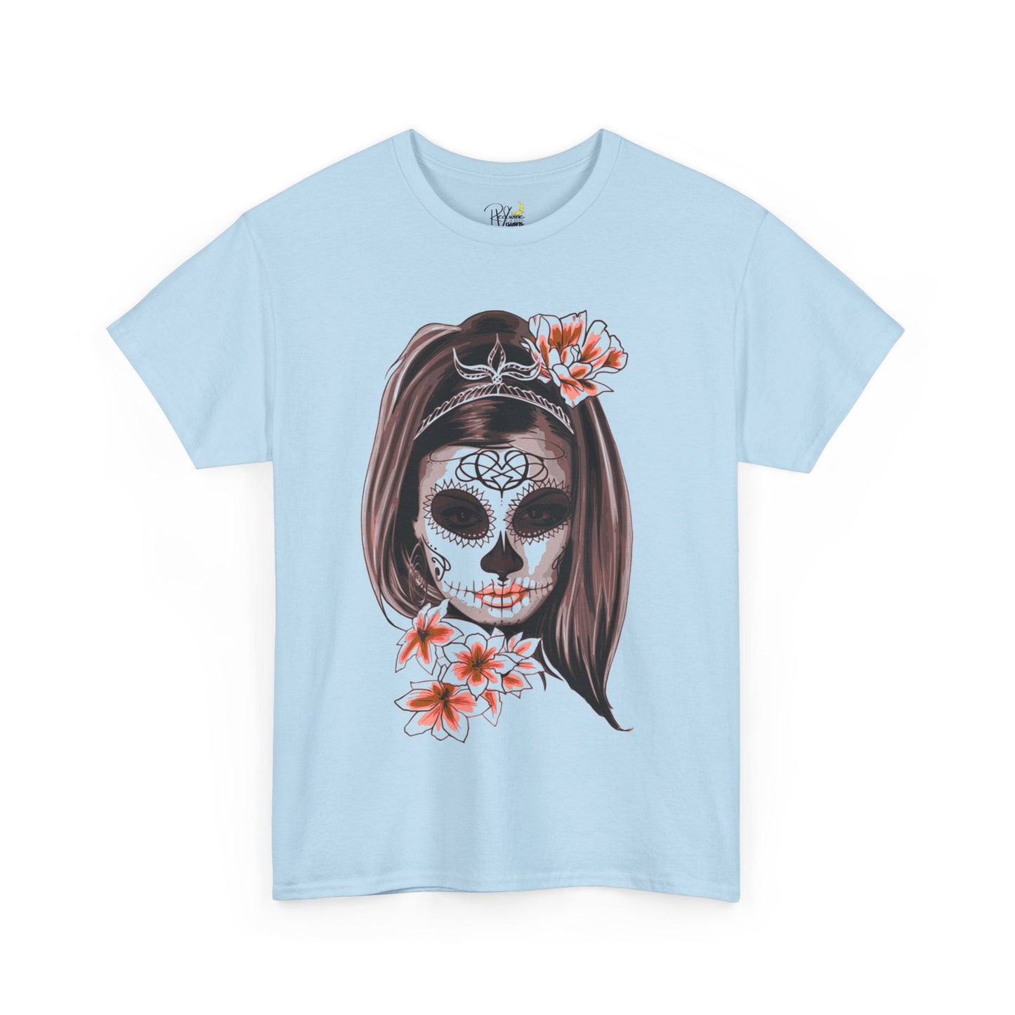 Spooky. Makeup. Skull Tshirt