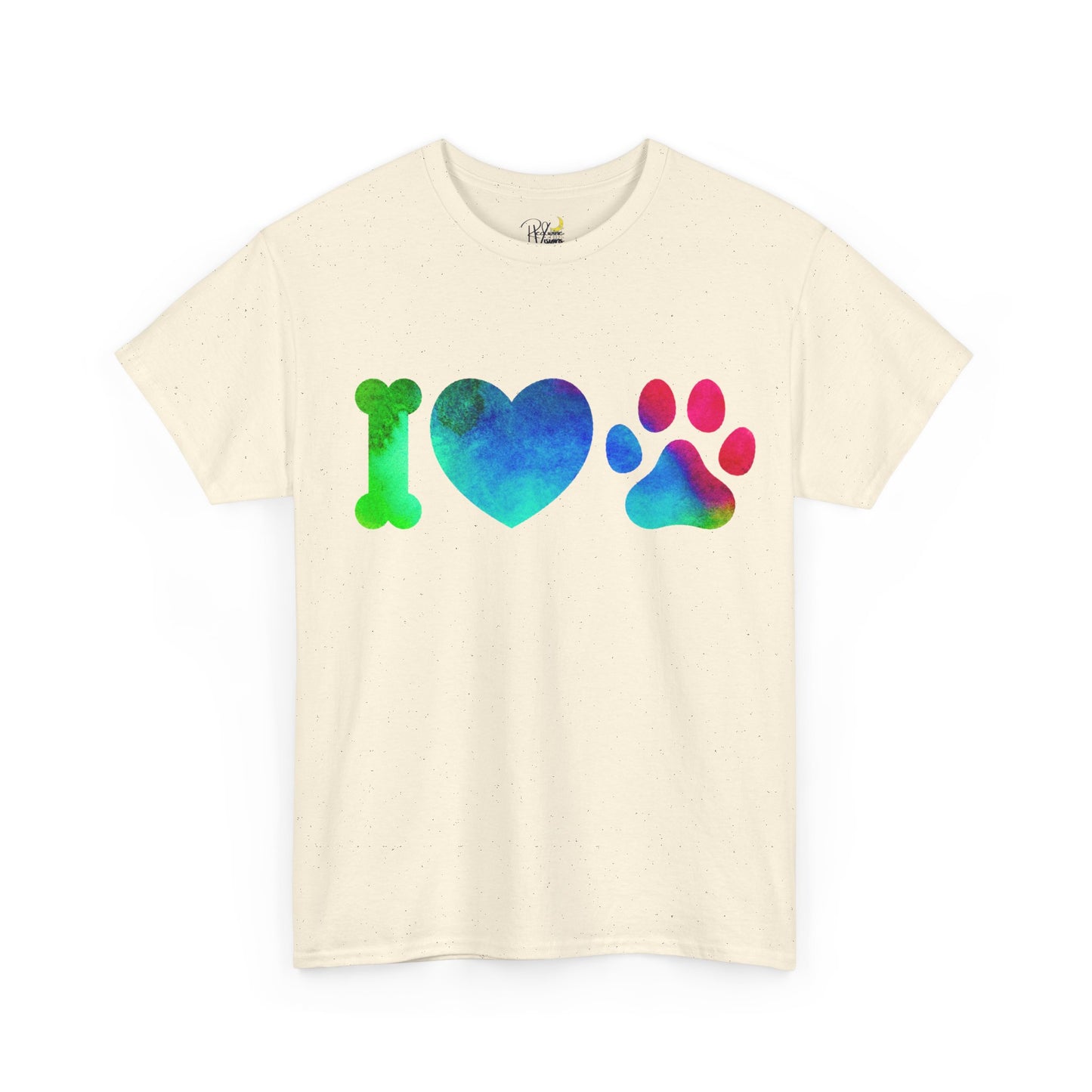 Paw Print Unisex Tee - I Love Dogs Shirt