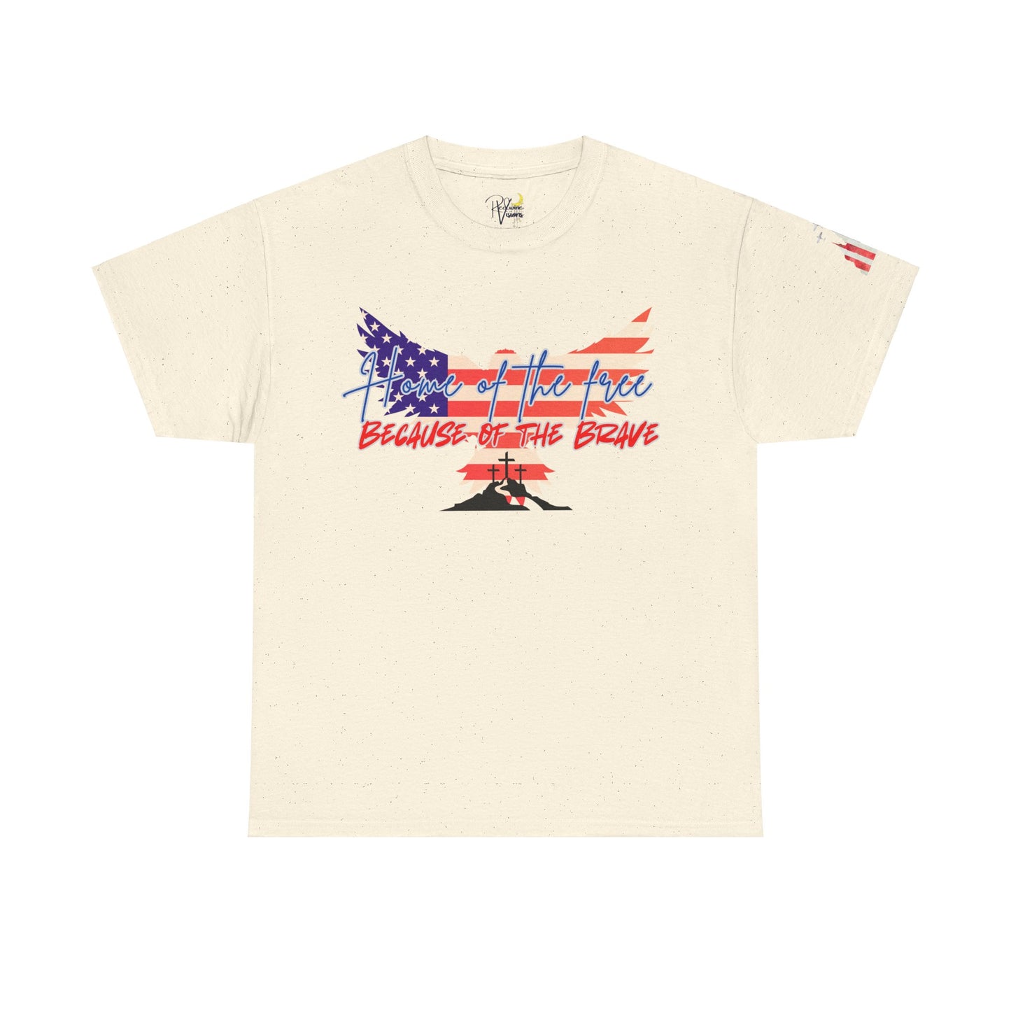 Patriotic T-Shirt - Home of the Free Because of the Brave