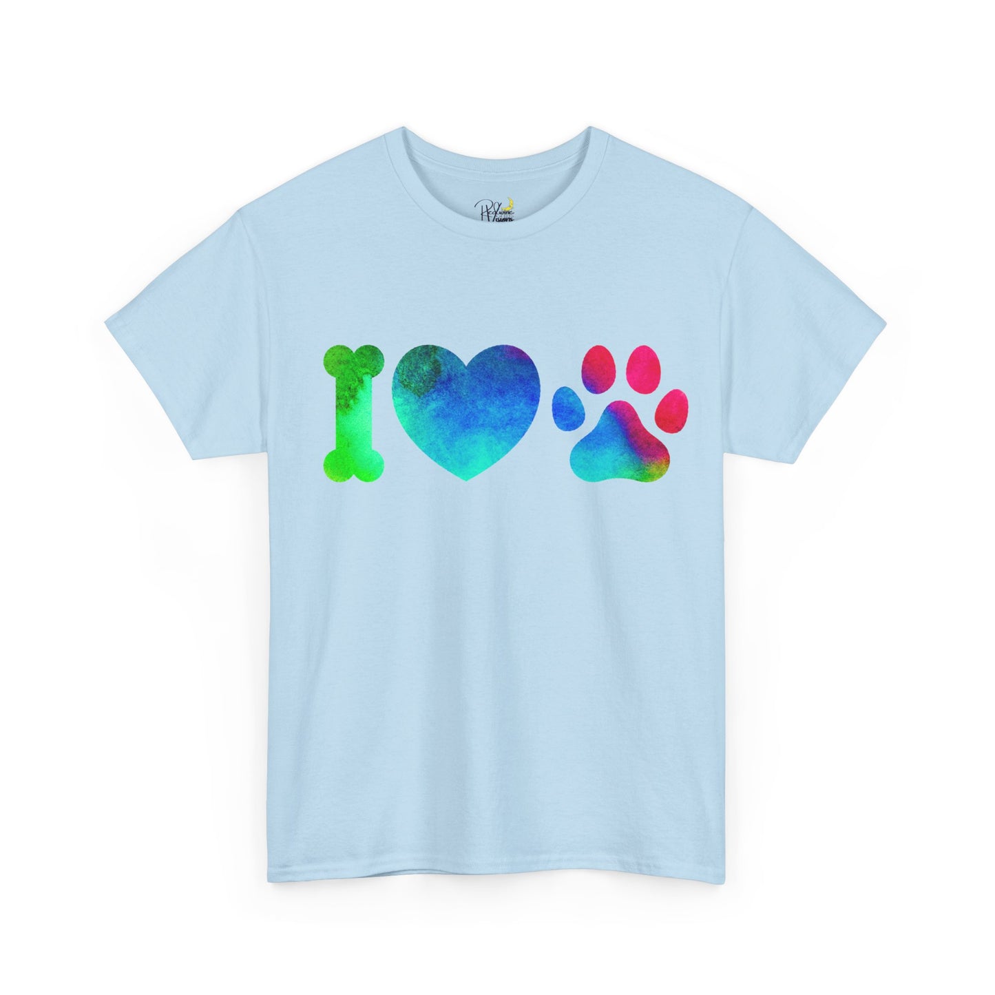 Paw Print Unisex Tee - I Love Dogs Shirt