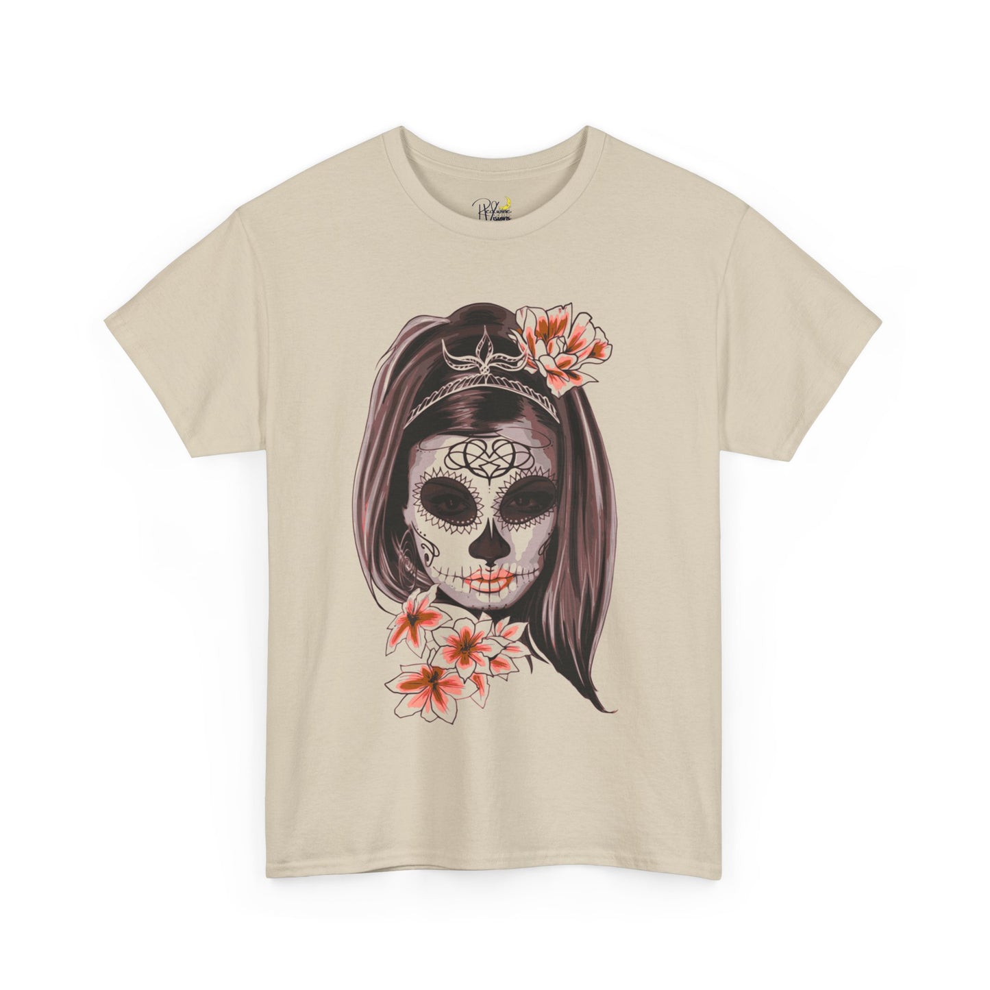 Spooky. Makeup. Skull Tshirt