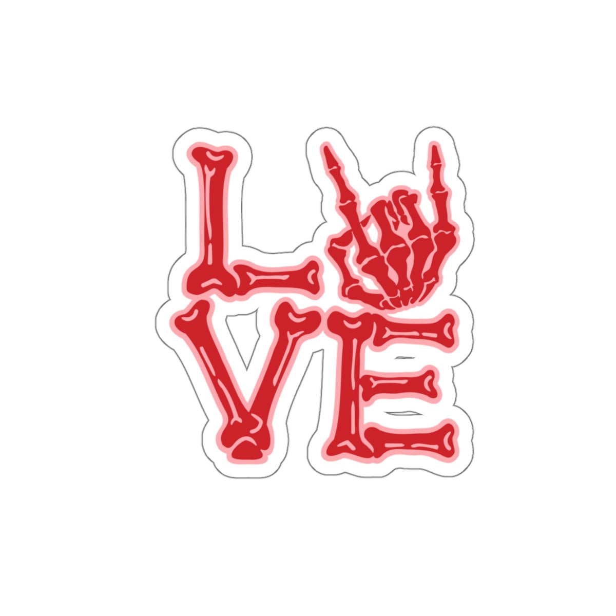 Love skeleton Sticker