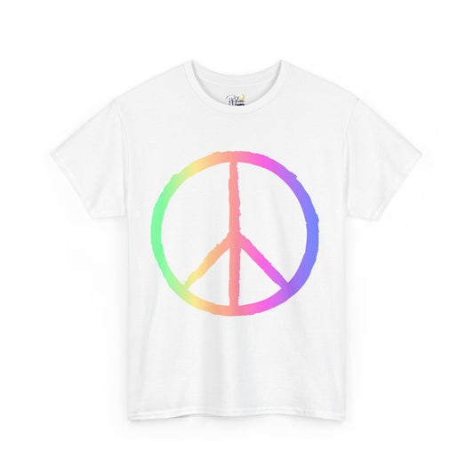 Peace sign Unisex Heavy Cotton Tee