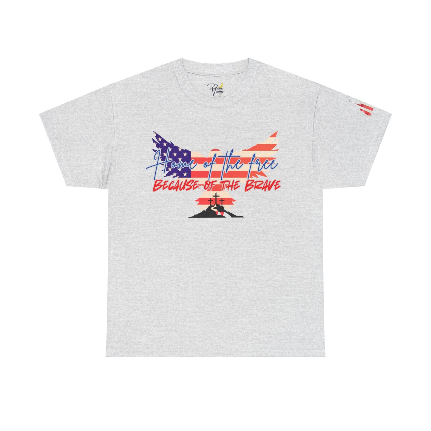 Patriotic T-Shirt - Home of the Free Because of the Brave