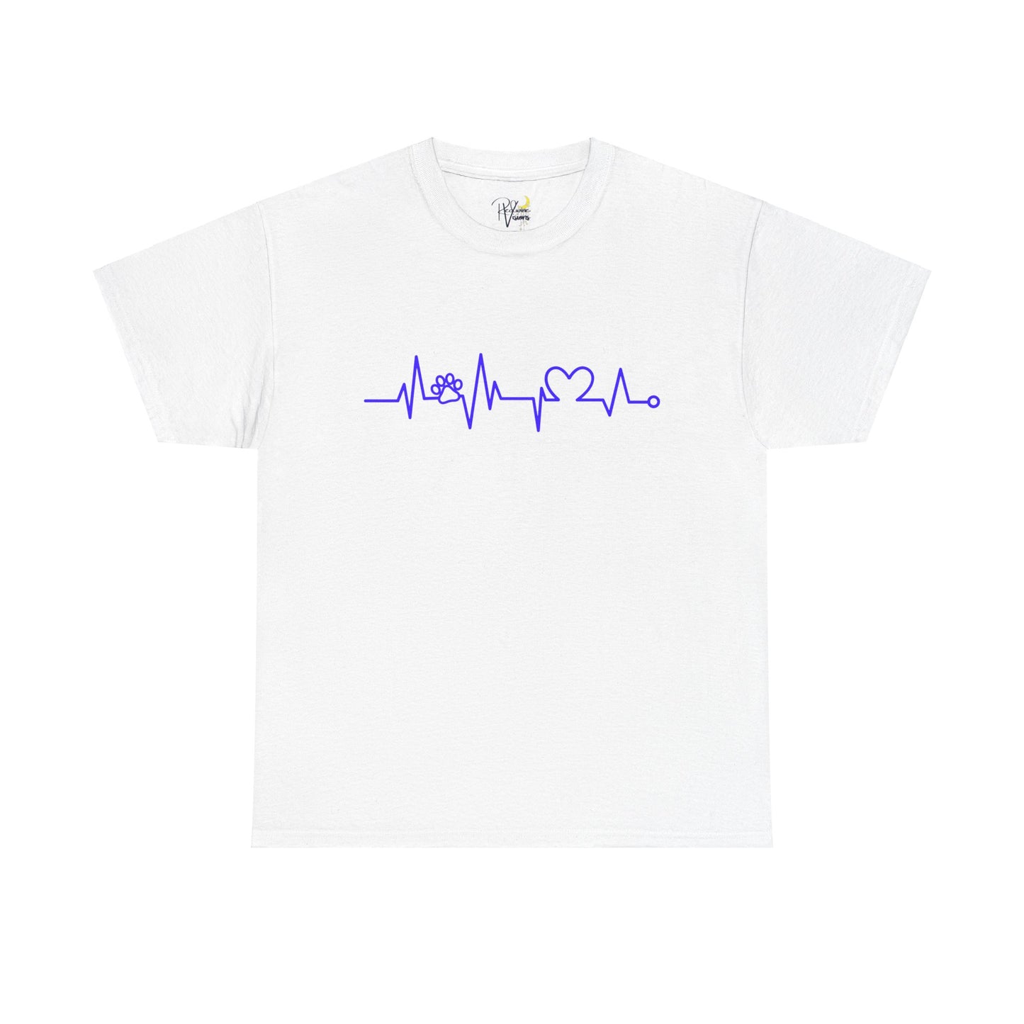 Dog paw. Heartrate Tshirt