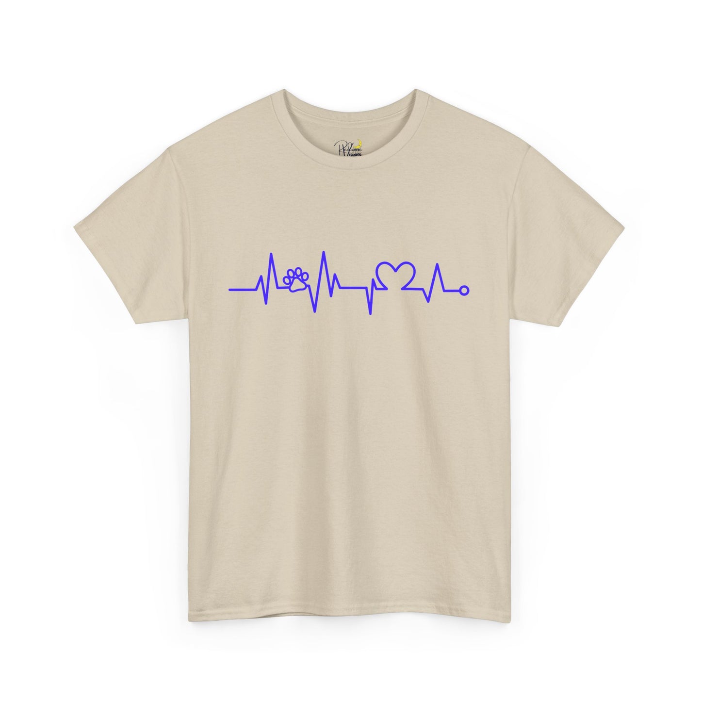 Dog paw. Heartrate Tshirt