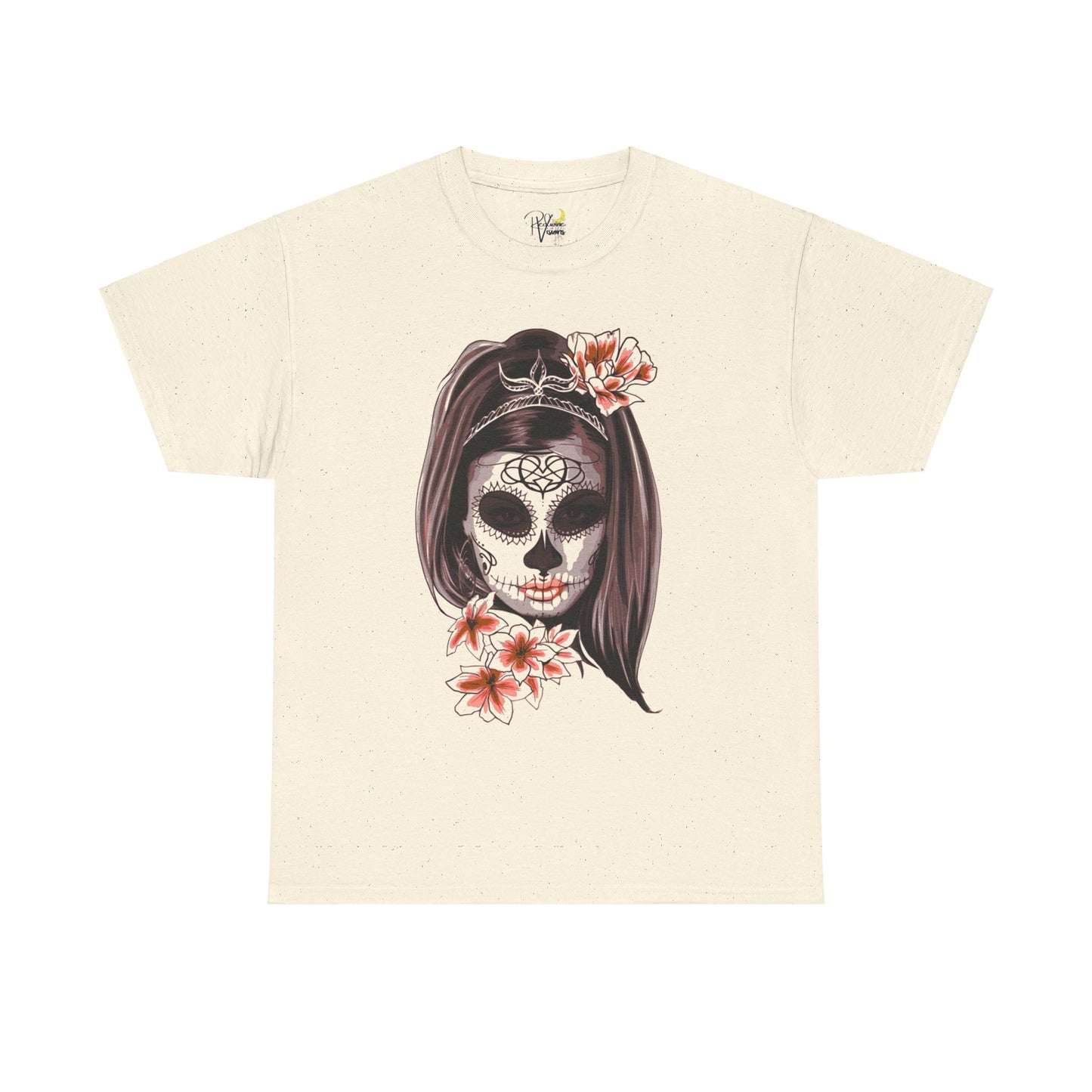 Spooky. Makeup. Skull Tshirt